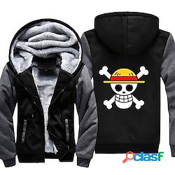 Ispirato da One Piece Monkey D.Rufy Felpa con cappuccio