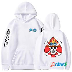 Ispirato da One Piece Portgas·D·Ace Felpa con cappuccio