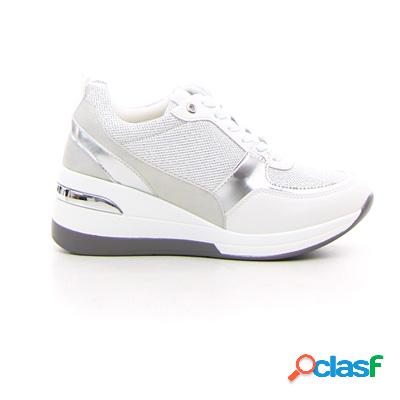 JULIEN Sneaker con zeppa - bianco argento