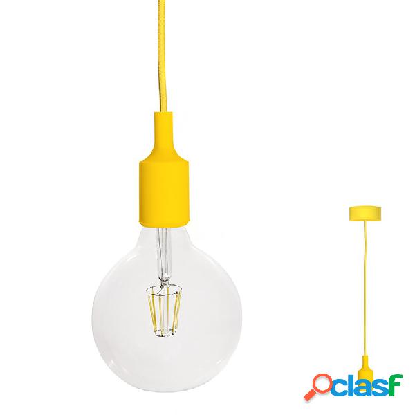 Lampada a sospensione Filotto Siliconico Giallo - Lampade a