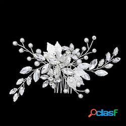 Lega Accessorio per capelli con Cristallo / strass /