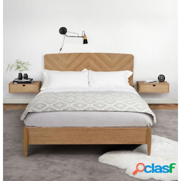 Letto Farsta a spina di pesce 180x200 in legno