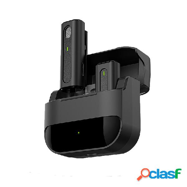 M9 2.4GHz Wireless Risvolto Microfono con contenitore di
