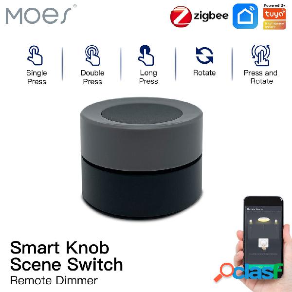 MOES Tuya ZigBe Smart Knob Switch Wireless Scene Button