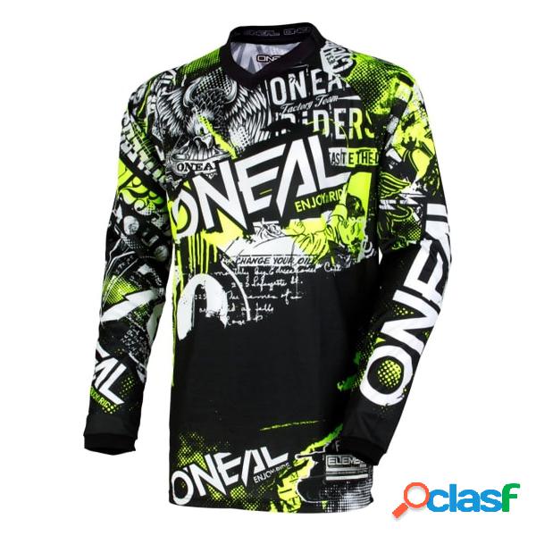 Maglia Ciclismo ONeal Element Attack Jr (Colore: black-neon