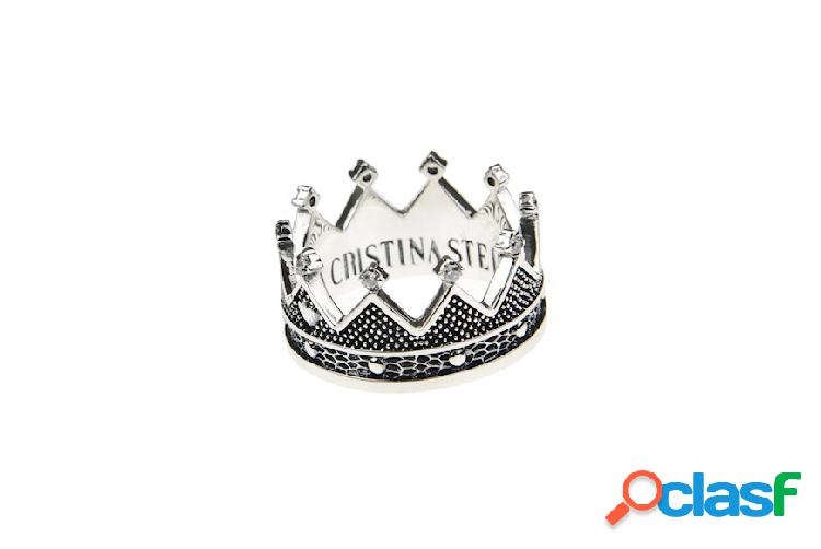 Maria Cristina Sterling Anello Queen argento argento