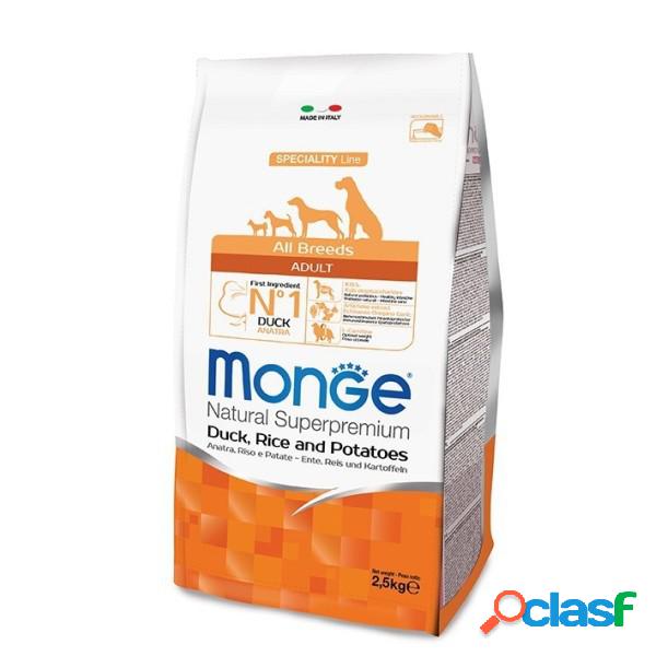 Monge All Breeds Adult Anatra, Riso e Patate 12 kg (GRATIS