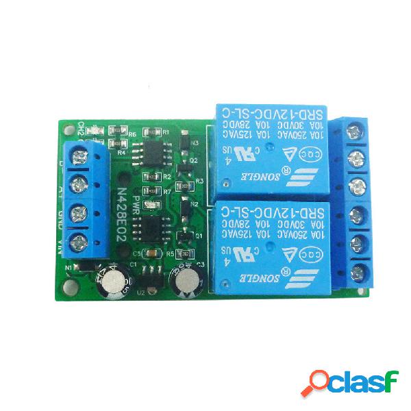 N428E02 DC 12V 2CH RS485 Modbus RTU Modulo Relè UART Porta