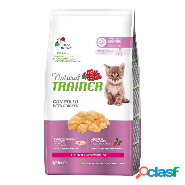 Natural Trainer Cat Kitten con Pollo Fresco 1,5 kg