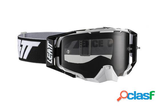 Occhiali cross Leatt Velocity 6.5 Nero Bianco lente fumè