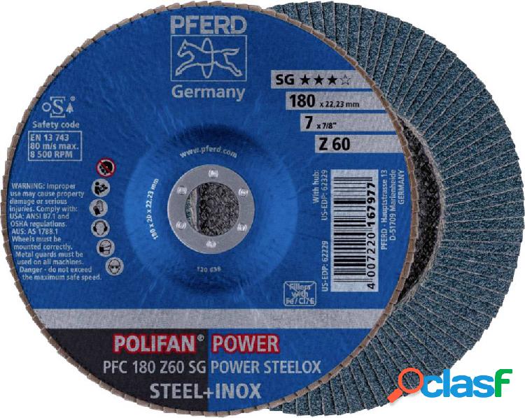 PFERD 67786185 PFC 180 Z 60 SG POWER STEELOX Disco con falde