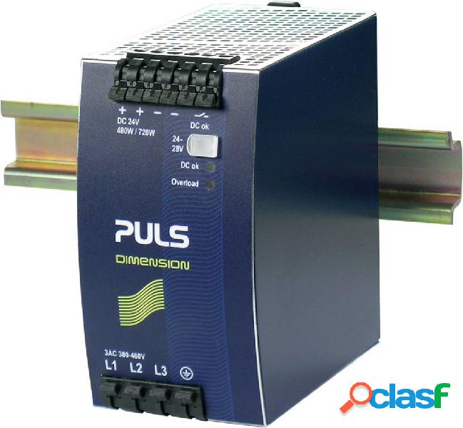 PULS QT20.241 Alimentatore per guida DIN 24 V/DC 20 A 480 W