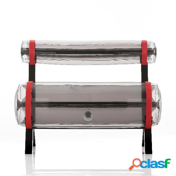 Panca L100 gonfiabile con telaio in alluminio e PVC Crystal