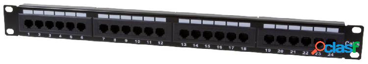 Patch panel LogiLink 24 Porte NP0004 CAT 6 1 U