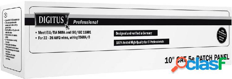 Patchpanel di rete Digitus 8 Porte DN-91508U CAT 5e 1 U