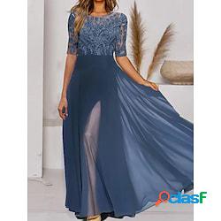 Per donna Abito di pizzo Vestito svasato Abito formale