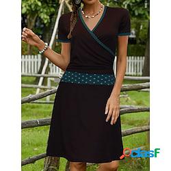 Per donna Informale Retrò Abito vintage Vestito longuette