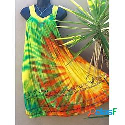 Per donna Vestito casual Vestito svasato Abito senza maniche