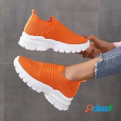 Per donna scarpe da ginnastica Giornaliero Lacci Zeppa Punta