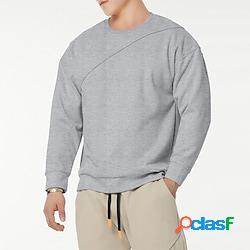 Per uomo Felpa Nero Blu marino Grigio scuro Beige Grigio