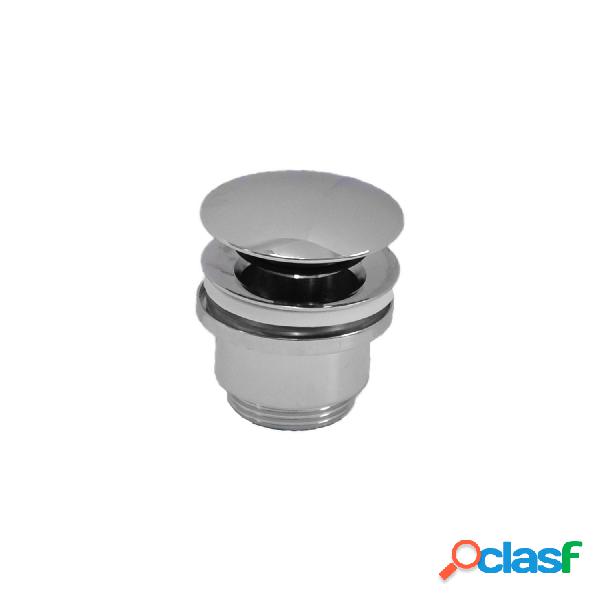 Piletta click clack per lavabo senza troppo pieno in ottone