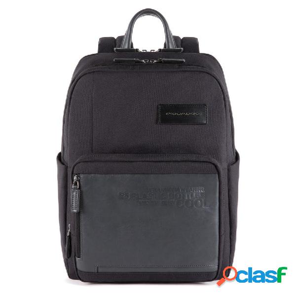 Piquadro zaino fast-check porta pc e ipad® in tessuto ricic