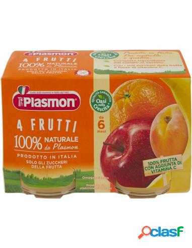 Plasmon - Omogeneizzato 4frutti 2x104g Plasmon