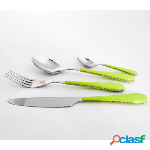 Posto tavola 24 Pezzi per 6 Persone SPRING in acciaio inox