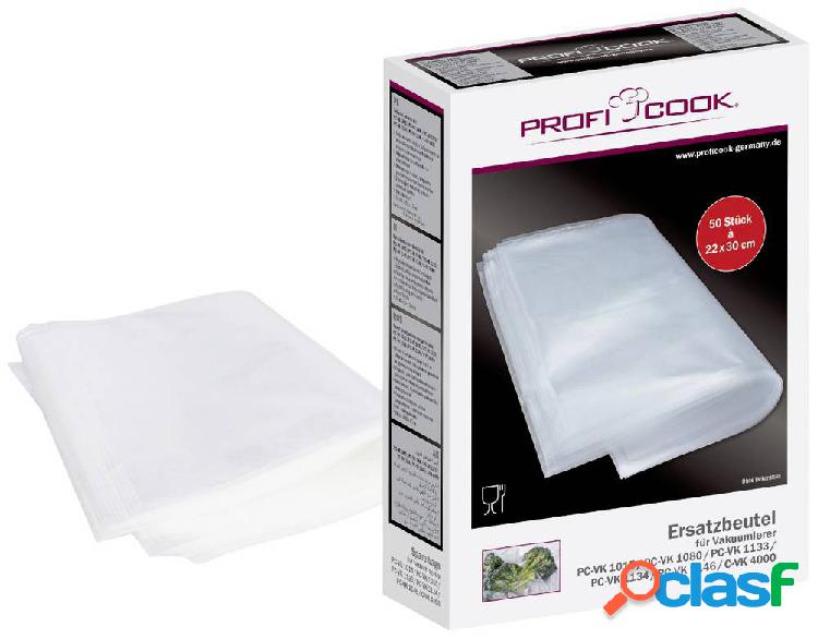 Profi Cook 8910151 50x sacchetti da vuoto piccoli 22x30 cm