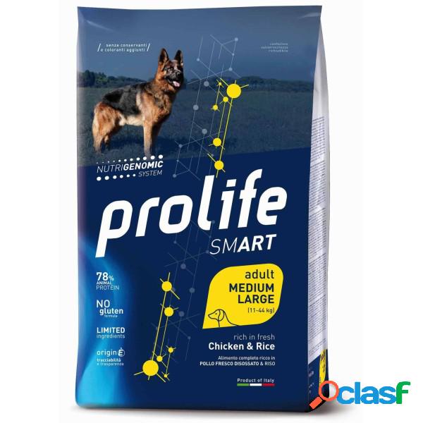 Prolife Adult Pollo & Riso Smart Medium/Large 12 kg (GRATIS