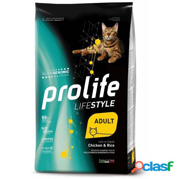 Prolife Gatto Life Style Adult Pollo & Riso 7 kg (GRATIS
