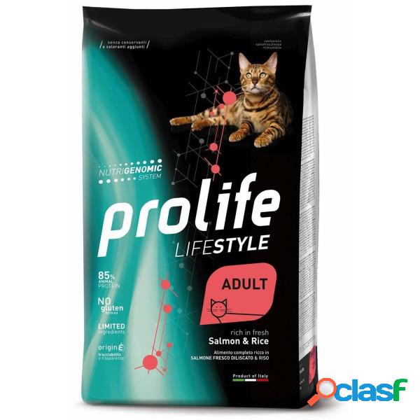 Prolife Gatto Life Style Adult Salmone & Riso 7 kg (GRATIS