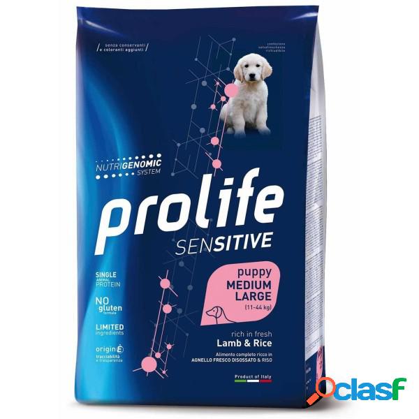Prolife Smart Puppy Sensitive Agnello e Riso Medium/Large 10