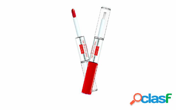 Pupa made to last lip duo rossetto liquido & top coat 018