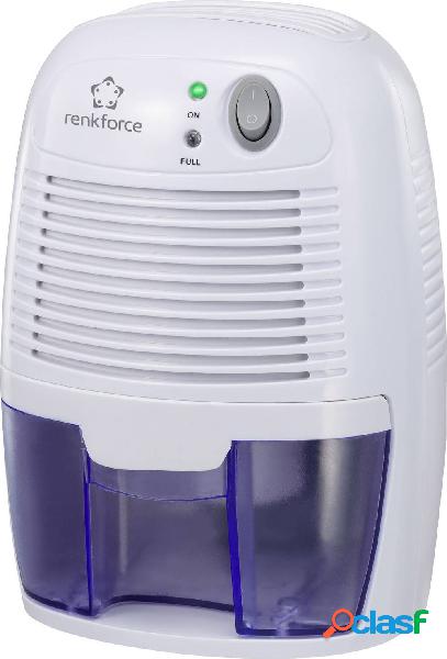 Renkforce HD-68W Deumidificatore 20 m² 0.011 l/h Bianco,