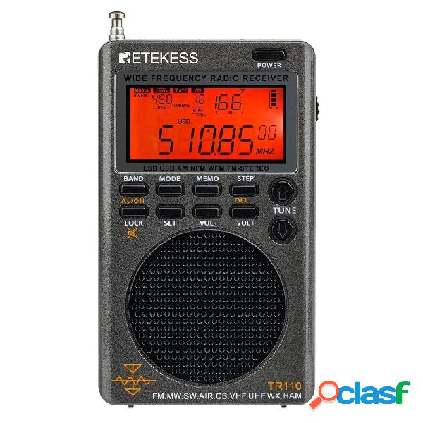 Retekes TR110 Radio Portatile SSB Onde corte Radio