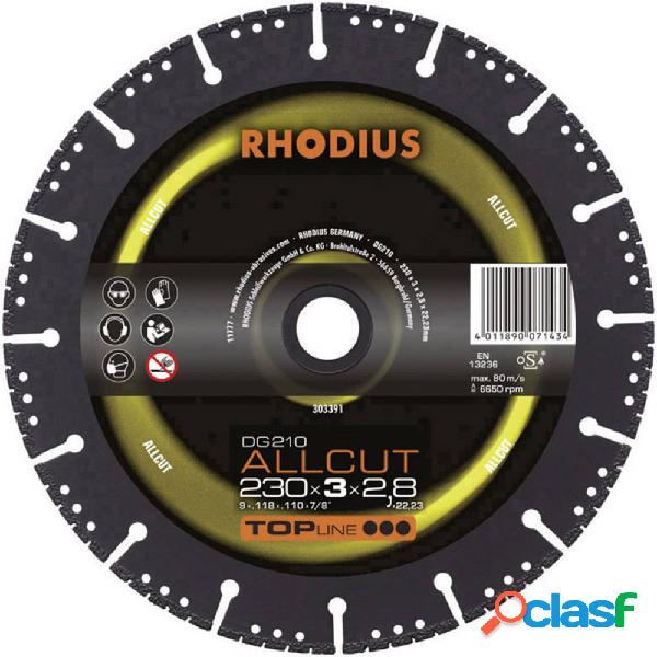 Rhodius 303390 DG210 ALLCUT Disco diamantato Diametro 180 mm