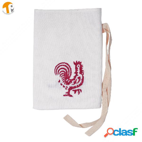 Sacchetto porta oggetti cotone-lino con stampe romagnole