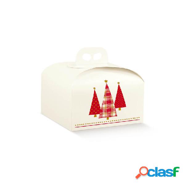 Scatola panettone 50pz stampa pini da € 0.86 cad + iva