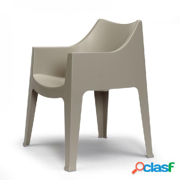 Sedia Coccolona Tortora - Antracite Tortora - Arredamento da