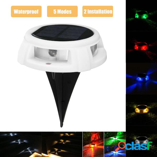 Sensore a pedale impermeabile LED solare Luci sotterranee