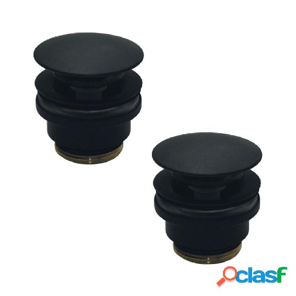 Set 2 Pilette click clack per lavabi con troppo pieno