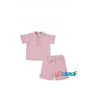 Set Maglia E Pantaloncino In Mussola Dili Best Natural Rosa