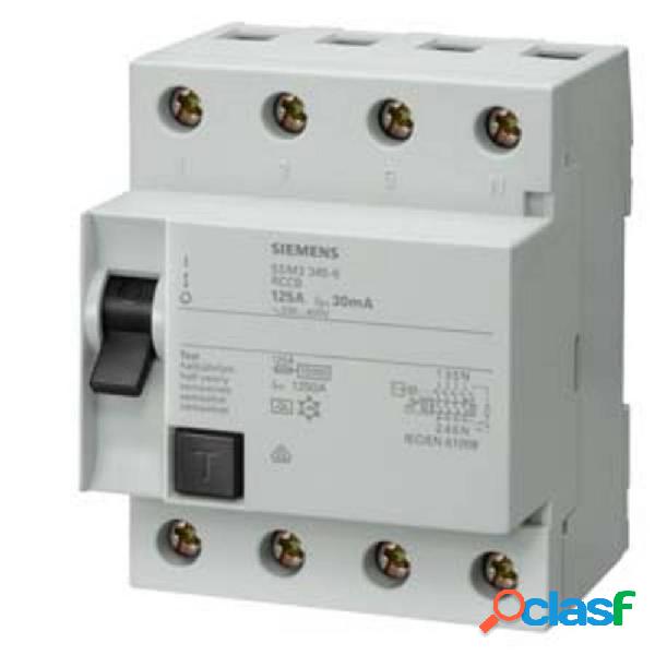 Siemens 5SM33456 5SM3345-6 Interruttore differenziale A 125