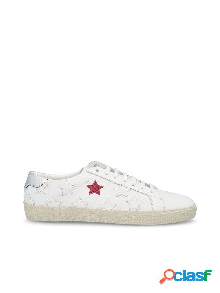 Sneakers Signature California Bianche in Pelle e Pelle