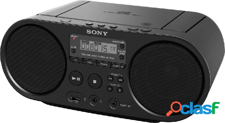 Sony ZS-PS55B Radio CD DAB+, FM AUX, CD, USB Nero