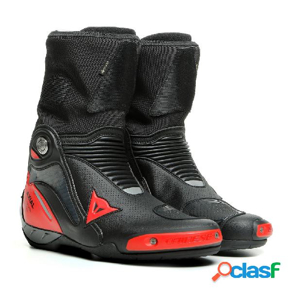 Stivali moto Dainese Axial Gore-Tex Nero Rosso Lava