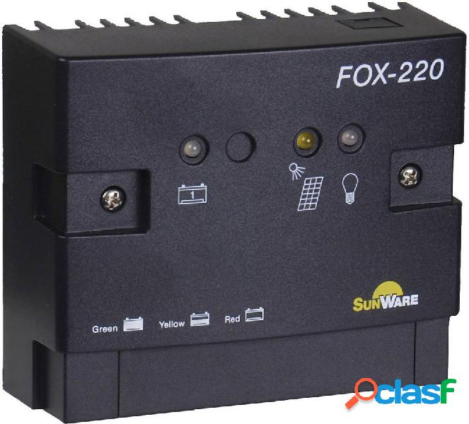 SunWare Fox-220 Regolatore di carica PWM 12 V, 24 V 20 A