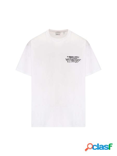 T-Shirt Oversize in Cotone con Stampa Coordinate Geografiche