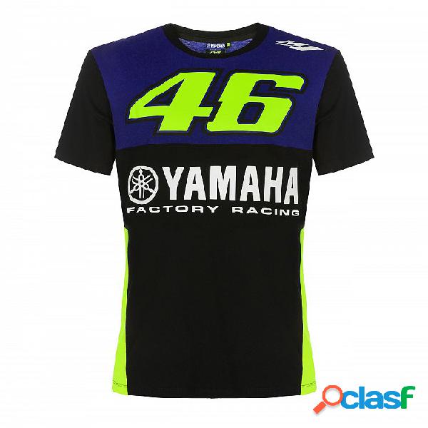 T-Shirt VR46 RACING Yamaha Blu Nero Giallo